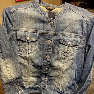 Distressed but with Bling! Jean jacket
